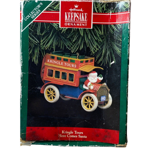 Hallmark 1992 Kringle Tours Here Comes Santa Series Christmas Tree Ornament - Picture 6 of 11